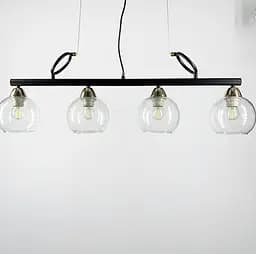 Видовжений світильник на 4 плафони Line.F Колір плафона Прозорий