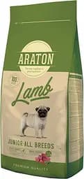 Повноцінний Сухий корм для молодих собак з ягнятинкою та рисом ARATON LAMB Junior All Breeds 15 кг