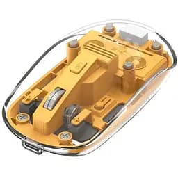 Мишка XO M12 Wireless Transparent/Yellow (M12 Yellow)