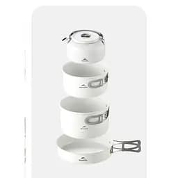 Сковорідка зі складаною ручкою Naturehike CNK2450CF013 (17.5 см) алюміній Білий - мініатюра 3