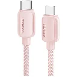 Дата кабель USB-C to USB-C 1.0m 100W pink Essager (EXCTT1-WL04-P)