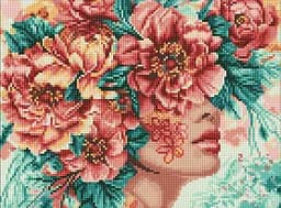 Набір з алмазною мозаїкою Романтика квітів AMO8032, 30x40 см