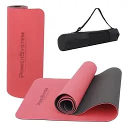 Коврик для йоги и фитнеса Power System PS-4060 TPE Yoga Mat Premium Red (183х61х0.6) (4060RD-0)