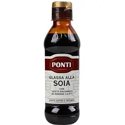 Соус Ponti глейзер с соевым соусом и бальзамическим уксусом из Модены, 240 г (581882)