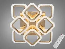 Світлодіодна люстра смарт світильник з пультом dimmer, 80W, хром