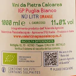 Вино Calcarius Orange Puglia помаранчеве сухе 1 л - мініатюра 3
