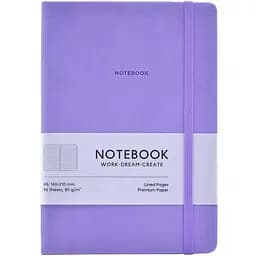 Зошит у твердій палітурці Genius А5 у лінію 96 аркушів фіолетовий (А5-7124L)