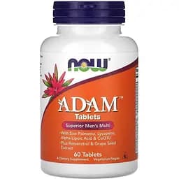 Вітаміни та мінерали Now Adam 60 таблеток