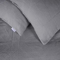 Комплект постільної білизни MirSon №20-02 Waffle Gray 160х220 см сірий (2200011032849) - мініатюра 7