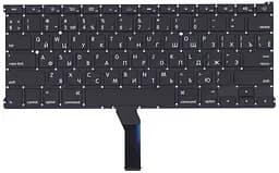 Клавіатура Apple MacBook Air 2011+ A1369 (2011), A1466 (2012, 2013, 2014, 2015) Black, (No Frame), RU (горизонтальний ентер)