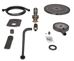 Душова система універсальна Qtap Slavonice Gunmetal Black PVD прихованого монтажу QTSLA113GMB45899 - мініатюра 8