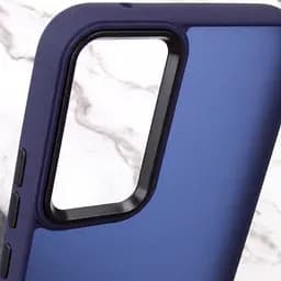 Чохол TPU+PC Lyon Frosted для Xiaomi Redmi Note 11 Pro 4G/5G/12 Pro 4G Navy Blue - мініатюра 5