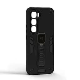 Чехол для Infinix Hot 60 Pro Plus 4G, Proover, черный, с подставкой и магнитом, противоударный, ударопрочный, бронированный, панель-накладка, защита всего корпуса, термополиуретан (TPU) + поликарбонат (PC), ArmorStandart (ARM88683) - мініатюра 2
