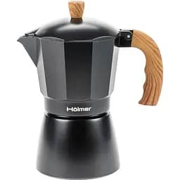 Гейзерна кавоварка Holmer CF-0300-BW Natural 300 мл чорна (CF-0300-BW Natural)