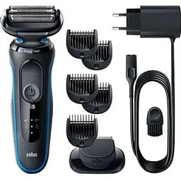 Електробритва Braun Series 5 51-B1500s чорно-синя [92517]