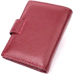 Практична візитниця з натуральної шкіри ST Leather 22468 бордова - мініатюра 2