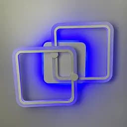 Стельова мінімалістична LED люстра в білому корпусі Line.F RGB підсвітка Немає - мініатюра 9