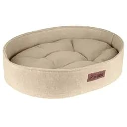 Лежак для тварин овальний Бортик HIDOG 3581 Бежевий