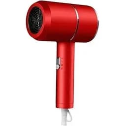 Фен стайлер для сушки и укладки волос Rainberg RB-2211 с концентратором Холодный обдув 6800W Красный/золото