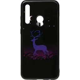 Чохол-накладка Toto Night Light Print Glass Case HuAwei P Smart+ 2019 Deer