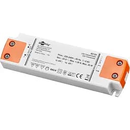 Світлодіодний трансформатор goobay 24 В (DC)/30 Вт затемнений 24 В для світлодіодів до 30 Вт