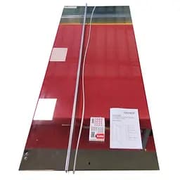 Бічна стінка для кабіни Koer SR SW01-90x200-TR-01 прозоре скло Easy Clean 8 мм, хром KR5381, прозоре, хром - мініатюра 5