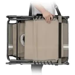 Шезлонг KingCamp Magnolia B10 Plus Grey/White - мініатюра 5