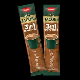 Напій кавовий Jacobs Cappuccino 3 в 1, 12.5 г (579172) - мініатюра 2