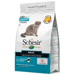 Сухий монопротеїновий корм для котів Schesir Cat Adult Fish риба 1.5 кг (8005852760531)