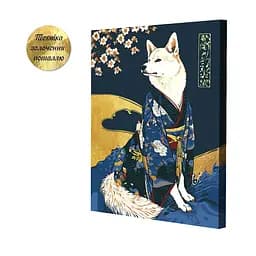 Набір картин з поталлю за номерами Riviera Blanca Японська гравюра (ITR-117) 2 шт в наборі