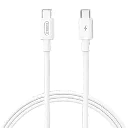 Кабель Remax Marlik Type-C to Type-C 65W 1 м белый (RC -191)