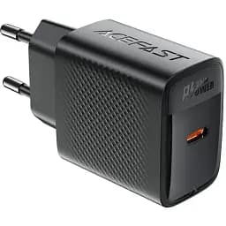 Мережевий зарядний пристрій Acefast A104 Type-C PD25W чорний