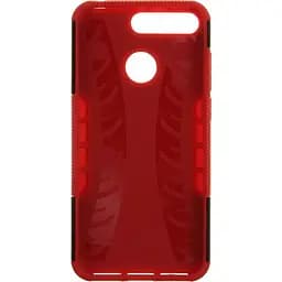 Чохол-накладка Toto Dazzle Kickstand 2 in 1 Case HuAwei Y6 2018 Red - мініатюра 3