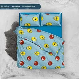 Комплект постільної білизни OldBro M&M, бязь Arabeska, двуспальний  Євро 240×220 см - мініатюра 2