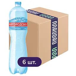 Упаковка мінеральної води Миргородська Лагідна слабогазована 9 л (1.5 л x 6 шт.)