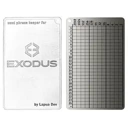 Мнемонічний планшет Lapua Seed phrase keeper for Exodus (LSPKM)