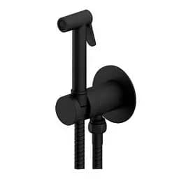 Гігієнічний душ прихованого монтажу Paffoni new Bidet Kit із запірним змішувачем black matt ZDUP128NO, Чорний матовий