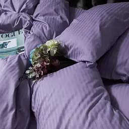 Набір наволочок Moon&Star Satin Stripe Soft Lilac 50х70 см 2 шт - мініатюра 4