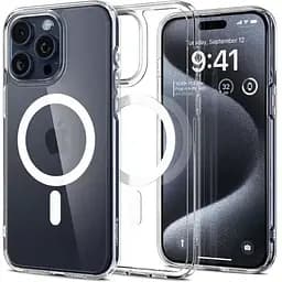Чохол Spigen Ultra Hybrid (MagFit) White для iPhone 15 Pro (ACS06715)