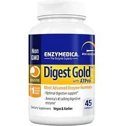 Пищеварительные ферменты Enzymedica Digest Gold из ATPro 45 капсул