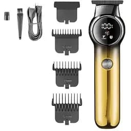 Машинка для стрижки волосся XPRO V-989 професійна з насадками золота (41579-15999_438)