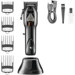 Машинка для стрижки волосся XPRO V 653 професійна з насадками сіра (42086-VGR V 653_910)