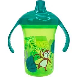 Пляшечка пластикова Mega Zayka Мавпа з ручками 250 мл MGZ-0323 (Green)