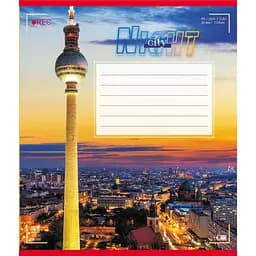 Зошит учнівський "Вогні міста" Leader 024-560145L-2 в лінію, 24 аркуші