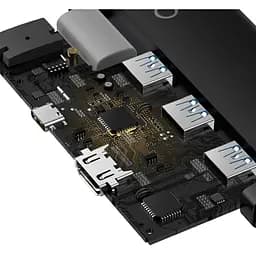 USB-хаб Baseus Lite Series 5-Port Type-C HUB Docking Station Black (WKQX040001) [89299] - мініатюра 6
