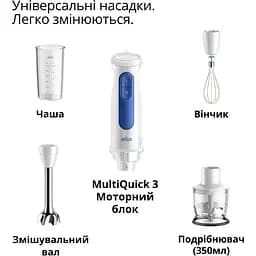 Блендер Braun MQ 30202 M WH - мініатюра 6