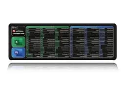 Великий килимок для мишки WorkPlaceShop Поєднання клавіш для Word та Excel 900 x 300 мм