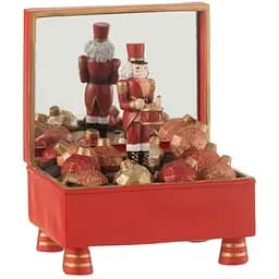 Музична різдвяна скринька J-line з лускунчиком (49739)