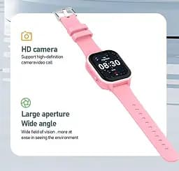Розумний дитячий годинник-телефон Lemfo M91 з TikTok, YouTube, Instagram, WhatsApp, сім картою 4G, прослушкою, GPS геолокацію та 16 ГБ памʼяті  До 5 днів роботи Рожевий - мініатюра 13