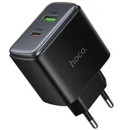 МЗП Hoco C158A Upgrade PD45W (1USB-A/1C) Black - мініатюра 3